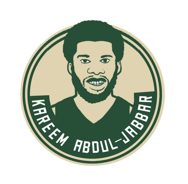 Milwaukee Bucks Kareem Aboul-Jabbar Logo fabric transfer